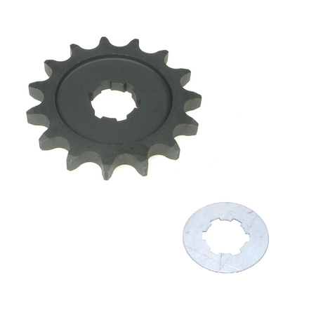 Set drive pinion chain pinion 15 teeth + lock washer for MZ ETZ125 ETZ150