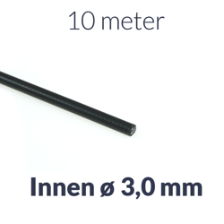 10m Black Bowden Cable Housing 3mm for Moped/Bike Brake/Clutch/Throttle