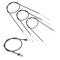 Bowden cable kit + speedo cable for AWO Touring (no adjuster) 4-piece black