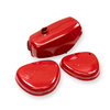 Tank + side cover set (with swirl logo) for Simson S50 S51 - carmine red