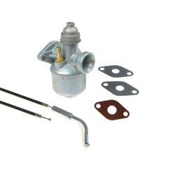 Gaźnik NKJ 123-4 + linka przepustnicy (czarna) + 3x uszczelka kołnierza do Simson SR2 SR2E