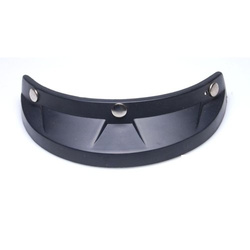 Helmschirm für 3/4-Jethelme und Retro-Helme — universeller Ersatz - schwarz matt