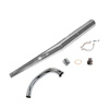 Chrome Angled Exhaust System for MZ ETZ 251/301 - Top Quality