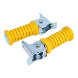 Passenger Footpeg for Simson - Yellow Galvanized, Fits 8 Models