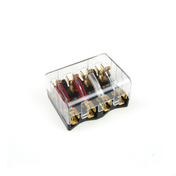 Fuse box 8811.14 / 1 4x fuse + cover for MZ ETZ125 ETZ150 ETZ250 TS AWO