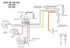 Replacement wiring harness for DKW SB 200/350/500 w/ color diagram