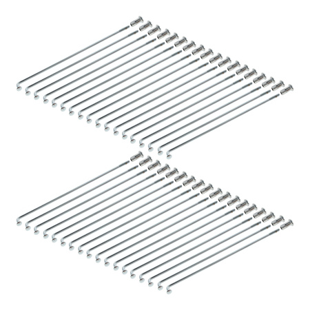 140mm M3.5 Chrome Spokes for Simson 16in - Pack of 36