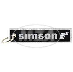 SIMSON S51 Fabric Keychain 30×130 mm – Motorcycle key fob