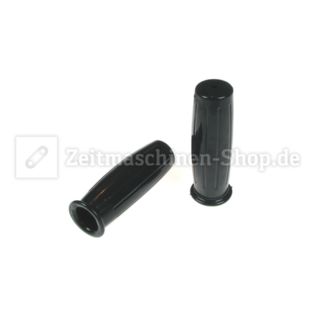 Grips 22mm 7/8 &quot;Vintage Amal-Style for Harley Davidson, Gilera - black