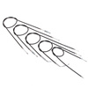 Bowden cable kit for NSU Quickly N/S (F No.482755–651958) - black