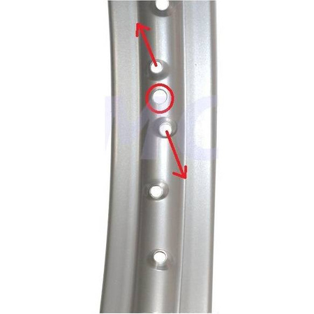 Rim 1.85 x 19 inches (36 holes) for MZ RT125 / 2/3, AWO Tours, EMW - chrome-plated