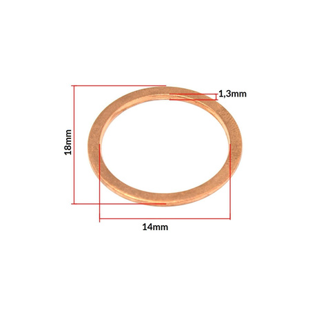 Flat copper oil drain gasket for Simson S51 SR50 SR80 KR51/2