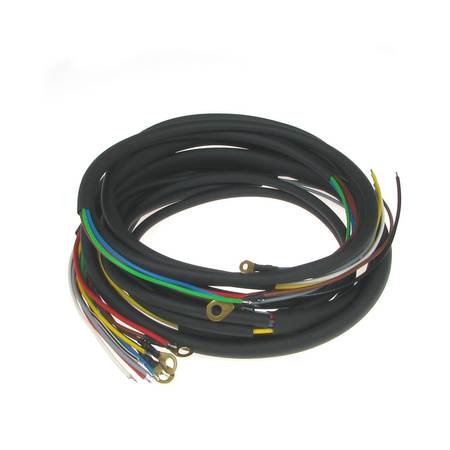 Cable harness for MZ ES 125, ES 150 with flashing light - screw contact (with circuit diagram)