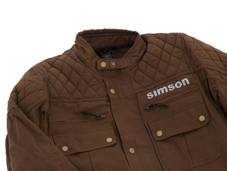 Motorcycle jacket for SIMSON in brown, size L - Functional outdoor jacket
