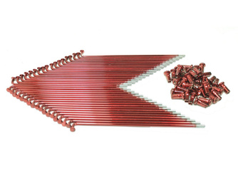 Speichensatz für SIMSON-Modelle: KR51/2, S51, S53, S70, S83 – rot beschichtet