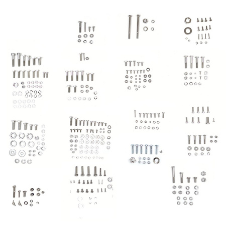 Stainless steel screw set 346pcs. Hexagon screw A2 for MZ ETZ 251