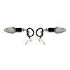 2x 12-LED M8x1.25 Turn Signals Rear/Front for Scooter ATV Moto (E-mark)