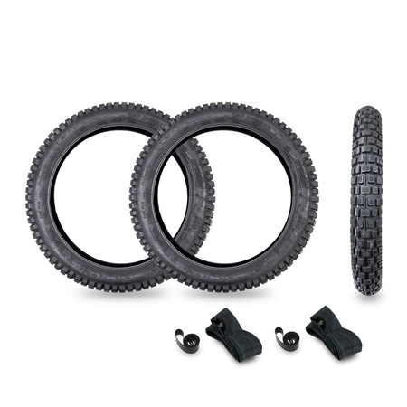 2x 2.75x16 Enduro Tires + Tube & Rim Tape for Simson S50 S51 S53 S83 KR51