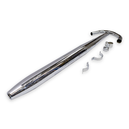Chrome Conical Exhaust for MZ ES 175/2, 250/2 Trophy & ETS 250