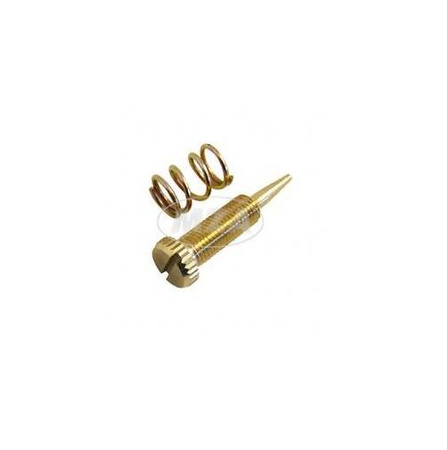 Idle mixture screw with spring for 16N1/19N1 carb (external) Simson