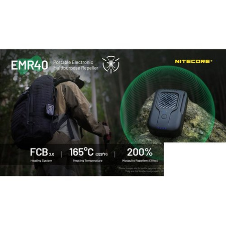 Tragbarer Mückenschutz NITECORE EMR40 für Camping und Außenbereich