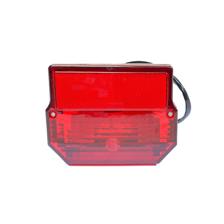 Rear light square complete (E-mark) for Simson S51 SR50 S53 S83, MZ ETZ