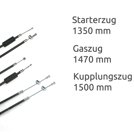 Bowden cable kit Fortschritt E930/E931 (old) – throttle, clutch, starter