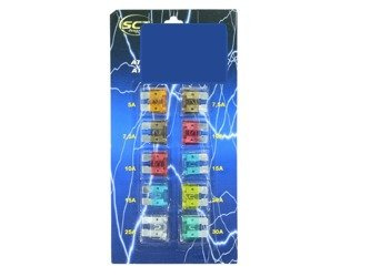 10pc Car & Motorcycle Blade Fuse Set 5-30A