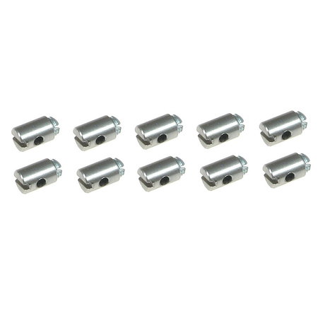 10x Schraubnippel 5x7mm Klemm Nippel für Gaszug Bowdenzug Seilzug Universal 