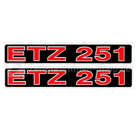 2x Fork Decals for MZ ETZ 251 Telescopic Fork — UV-Resistant, Top Quality