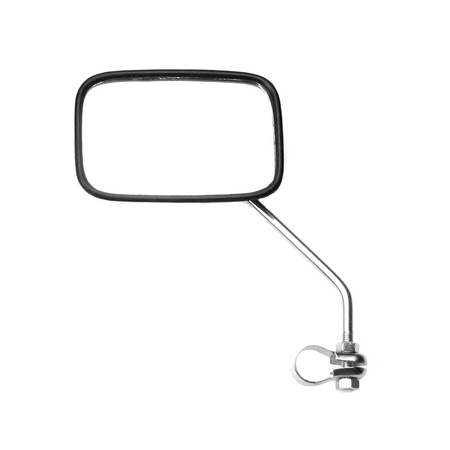 Universal M8 Mirror, Square Clamp (R/L), Short for Moped/Mofa