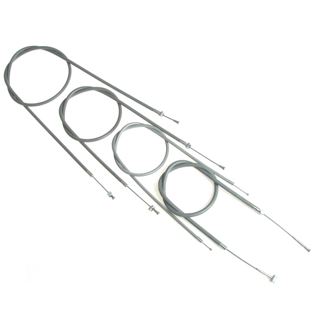 Bowden Cable Kit for MZ RT125/3 — 4-piece Grey, Complete Set
