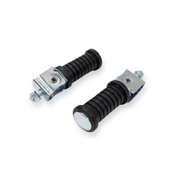 Pair Passenger Footrests (Footpegs) New Grip for MZ ES/TS/ETZ