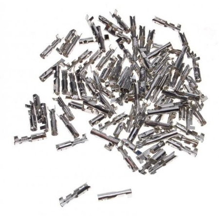 100x Rundsteckhülse Hülse Kabelschuh Steckverbinder Rundstecker 3,5mm