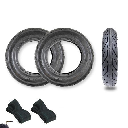 2x 3.50x10 F-914 Slick Tires 52N for Honda Dax + 2 Inner Tubes