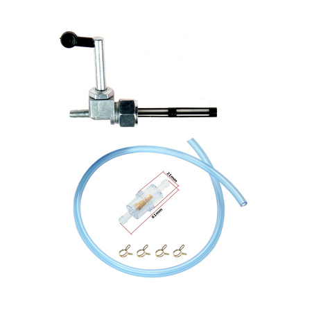 Premium Fuel Tap Kit with Filter, Hose & Clamps for Simson SR50/SR80/KR51