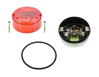 SET Rücklicht ø100mm mit Kennzeichenleuchteür für MZ TS 125 150 250