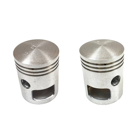 Pair of pistons L+R Ø58.25mm ALMET (like Megu) for Jawa 350 (types 354-634)