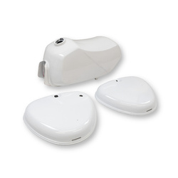 Tank set + 2x side covers for Simson S53, also S50 S51 - white