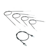 Bowden cable kit + speedometer cable (rubber) for IFA MZ BK350 - black