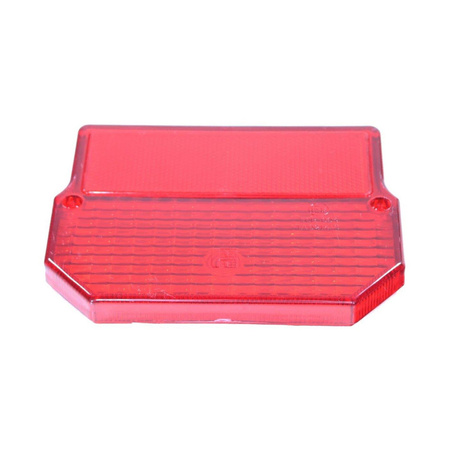 Szkło lampy tylnej czerwone kątowe (E-mark) do Simson S51 SR50 S53 S83, MZ ETZ