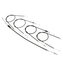 Zestaw cięgien Bowdena do MZ TS125 TS150 (wysoka kierownica) - czarny