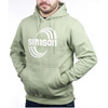 Hoodie mit Känguru-Taschen, Farbe: salbei, Größe: S - Motiv: SIMSON Cross