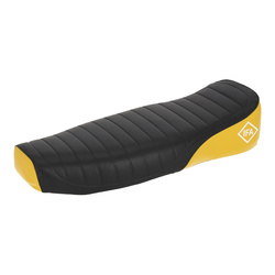 Seat for Simson S50, S51, S70 Enduro — Black/Yellow with Logo