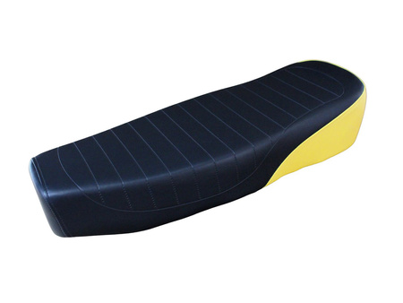 Simson S50/S51/S70 Enduro Seat - Black/Yellow Textured