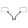 2x Universal M8 Square Mirrors (Left + Right) for Scooter/Quad