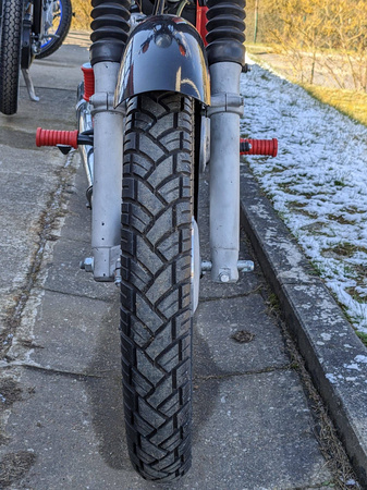 Schutzblech Kotflügel vorn + 2x Klemmbrücke für Simson S50 S51 S70 - schwarz