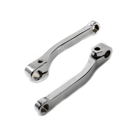 Set of crank pedal arms 132mm for Simson SR1 SR2 SR2E SR4-1 Spatz - chrome-plated