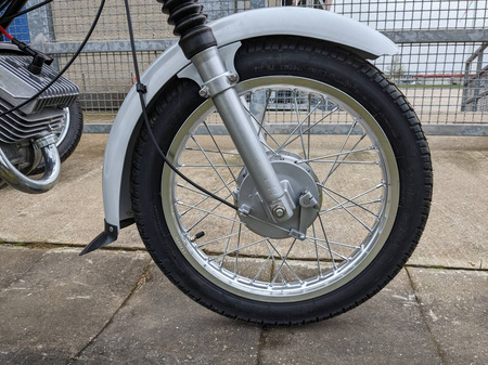 Schutzblech Kotflügel vorn für Simson S50 S51 - grau 2.Wahl pulverbeschichtet