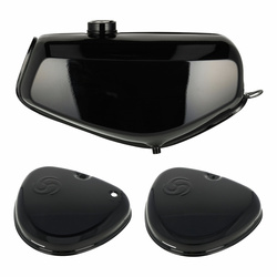 SET Kraftstofftank mit Seitendeckeln für FERO S51, S70 — schwarz
